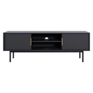 Televízny stolík VIVALA, čierny vyobraziť