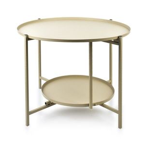 Dvojposchodový konferenčný stolík LUCAS béžový vyobraziť