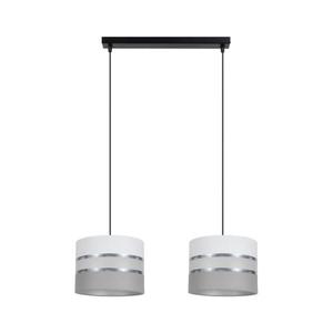 Luster na lanku CORAL 2xE27/60W/230V biela/šedá 0708 vyobraziť