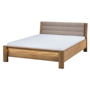 Dvoulůžková postel Velvet II 76 160x200 z masivu s LED osvětlením dub Rustikal/Latte vyobraziť