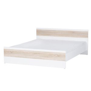 Dvoulůžková postel Wenecja 03 160x200 bílá/dub Sonoma vyobraziť