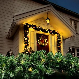 Solight LED vonkajšia vianočná girlanda s ihličím, 7m, 112x LED, časovač, 230V-31V, IP44, 1v299, 7 m vyobraziť