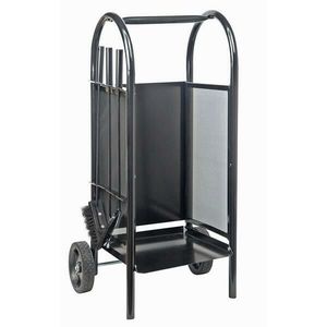 Kôš krbový/vozík s náradím 82, 5 cm, oceľ súprava 3 diely vyobraziť