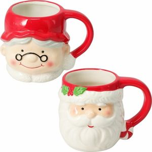 Súprava 2 keramických hrnčekov Mr. & Mrs. Claus 440 ml vyobraziť