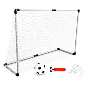 Fotbalová branka s míčkem MINI 123x84 cm bílá vyobraziť