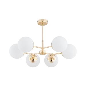 Luster na tyči FOTON 6xE14/40W/230V zlatá/biela 63118 vyobraziť