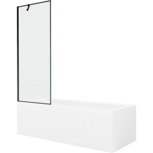 MEXEN/S - Cubik obdĺžniková vaňa 150 x 70 cm s panelom + vaňová zástena 70, čierna vzor 550315070X9507007070 vyobraziť