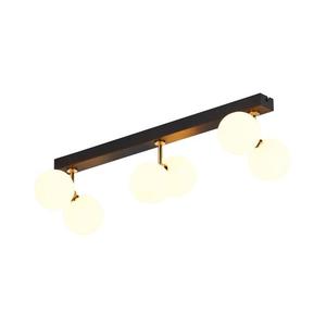 Jupiter 1920 - Prisadený luster LUNA 6xG9/40W/230V čierna/mosadz 1920 vyobraziť