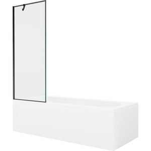 MEXEN/S - Vega obdĺžniková vaňa 150 x 70 cm s panelom + vaňová zástena 70, čierna vzor 550115070X9507007070 vyobraziť