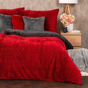 4Home Obliečky mikroflanel Stripe vínová, 140 x 200 cm, 70 x 90 cm vyobraziť