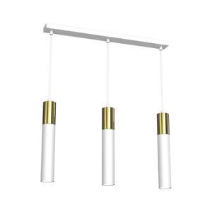 Luster na lanku CASSA 3xGU10/8W/230V biela/zlatá 4142 vyobraziť