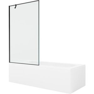 MEXEN/S - Vega obdĺžniková vaňa 160 x 70 cm s panelom + vaňová zástena 100, čierna vzor 550116070X9510007070 vyobraziť