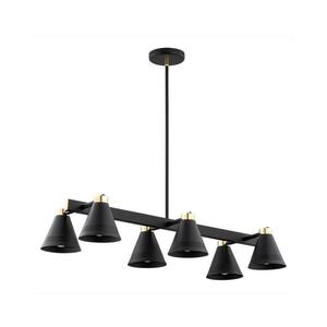 Argon 2552 - Luster na tyči AVALONE 6xE27/15W/230V čierna/zlatá 2552 vyobraziť