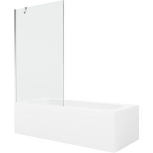 MEXEN/S - Vega obdĺžniková vaňa 170 x 70 cm s panelom + vaňová zástena 100, transparent, chróm 550117070X9510000001 vyobraziť