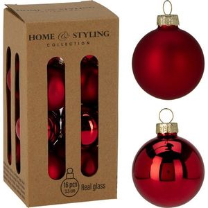 Súprava 16 ks vianočných ozdôb Crystal Harmony, červená, pr. 3, 5 cm, sklo vyobraziť