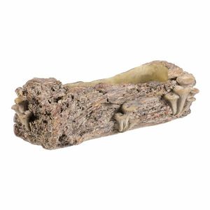 Obal betónový - kvetináč, drevo s hríbami, 49 x 21 x 15 cm, 49 cm vyobraziť