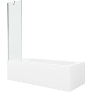 MEXEN/S - Vega obdĺžniková vaňa 180 x 80 cm s panelom + vaňová zástena 50, transparent, chróm 550118080X9505000001 vyobraziť