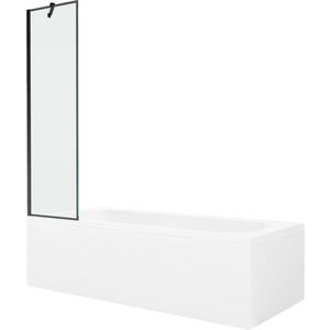 MEXEN/S - Vega obdĺžniková vaňa 180 x 80 cm s panelom + vaňová zástena 50, čierna vzor 550118080X9505007070 vyobraziť