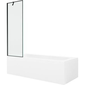 MEXEN/S - Vega obdĺžniková vaňa 180 x 80 cm s panelom + vaňová zástena 60, čierna vzor 550118080X9506007070 vyobraziť