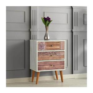 Komoda LIZA 68x50 biela/hnedá 854KLN3405 vyobraziť