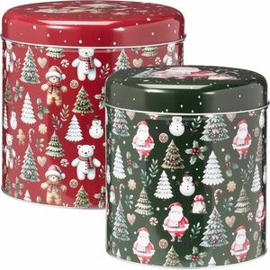 Súprava 2 vianočných plechových dóz Teddies vyobraziť