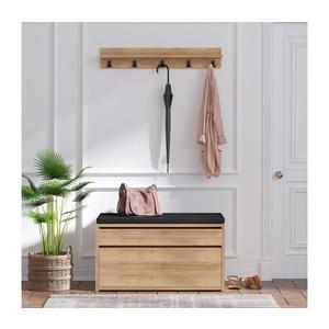 Nástenný vešiak BOBY 15x80 cm + skrinka na topánky 42x80 cm hnedá/čierna 793ELG4020 vyobraziť