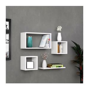 SADA 4x Nástenná polica BABI biela 495SSE1103 vyobraziť