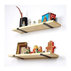 SADA 2x Nástenná polica 16x60 cm smrek 792EVL2809 vyobraziť