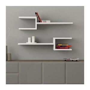 SADA 2x Nástenná polica FORK biela 855DTE1662 vyobraziť