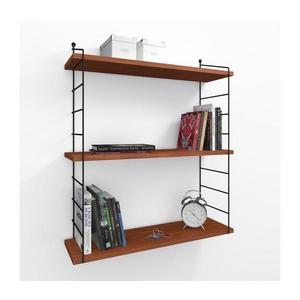 Nástenná polica ARMONI 85x72 cm hnedá/čierna 775DCM1680 vyobraziť