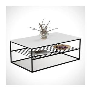 Konferenčný stolík ETNA 43x95 cm biela/čierna 801CMY2836 vyobraziť