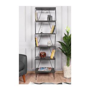 Knižnica BALABAN 165x48 cm antracit/čierna 854KLN4316 vyobraziť