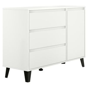 Komoda BOGAN 1D3S, biela vyobraziť