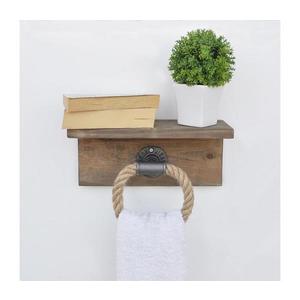 Držiak uterákov s policou BORURAF 14x30 cm smrek 792EVL2693 vyobraziť