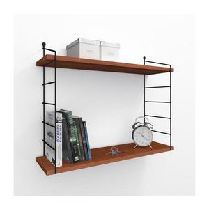 Nástenná polica ARMONI 58x72 cm hnedá/čierna 775DCM1668 vyobraziť