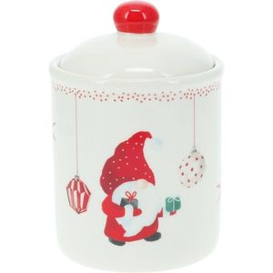 Keramická dóza s viečkom Vianočný škriatok vyobraziť