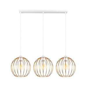 Luster na lanku MATT 3xE27/60W/230V biela/medená 0865 vyobraziť
