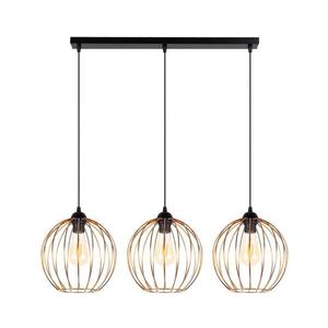 Luster na lanku MATT 3xE27/60W/230V čierna/medená 0851 vyobraziť