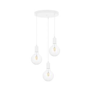 Luster na lanku MIROS 3xE27/60W/230V guľatý biely 0265 vyobraziť