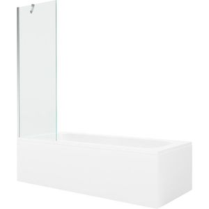 MEXEN/S - Vega obdĺžniková vaňa 150 x 70 cm s panelom + vaňová zástena 60, transparent, chróm 550115070X9506000001 vyobraziť