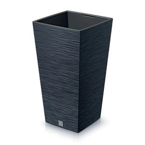 Kvetináč FURU SQUARE 24 cm, antracitová, 24 cm vyobraziť