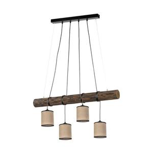 68859456 - Luster na lanku NEGRO 4xE27/25W/230V borovica 68859456 vyobraziť
