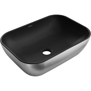 MEXEN - Rita umývadlo na dosku 45 x 32, čierna mat/strieborná vzor 21084573 vyobraziť