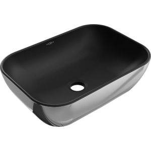 MEXEN - Rita umývadlo na dosku 45 x 32, čierna mat/strieborná 21084574 vyobraziť