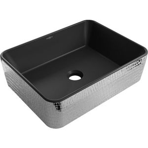 MEXEN - Catia umývadlo na dosku 48 x 37, čierna mat/strieborná vzor 21314872 vyobraziť