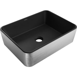 MEXEN - Catia umývadlo na dosku 48 x 37, čierna mat/strieborná vzor 21314873 vyobraziť