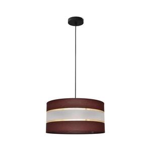 Luster na lanku HELEN 1xE27/15W/230V pr. 40 cm hnedá/čierna/zlatá W-KM 0804/1 BK-B +BR+GO+MAT vyobraziť