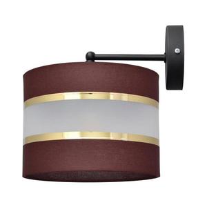 Nástenná lampa HELEN 1xE27/15W/230V hnedá/čierna/zlatá KK-0801/1 BK-B +BR+GO+MAT vyobraziť