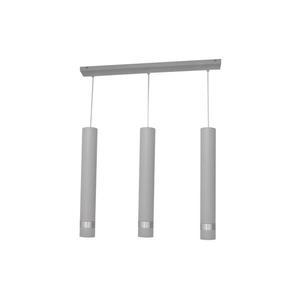 LED Luster na lanku TUBA 3xGU10/4, 8W/230V šedá/lesklý chróm W-L 1111/3 GR+CH+GR vyobraziť