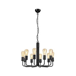 Luster na reťazi TIFFANY 10xE27/60W/230V čierna LM-10.155/CZARNY vyobraziť